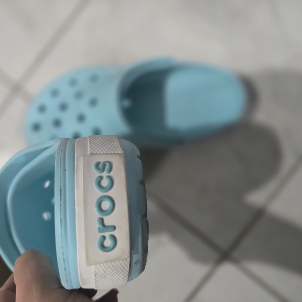 CROCS Women's Sky Blue Slip-On Slippers - Picture 3 of 5